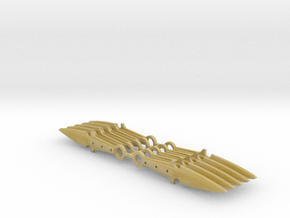 1:6 scale throwing knife x10  in Tan Fine Detail Plastic