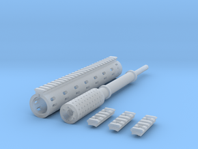 1:6 ROUND FOREGRIP ISR DETAIL V2 in Clear Ultra Fine Detail Plastic