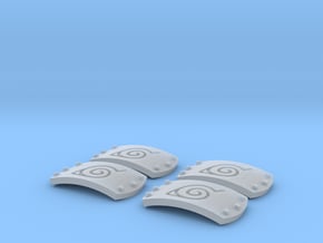 1:6 leaf symbol plates in Clear Ultra Fine Detail Plastic