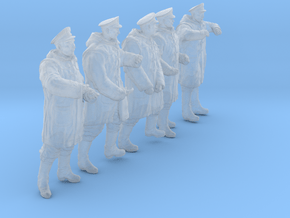 1/56 Royal Navy DC Petty OffIcer Set301-03 in Clear Ultra Fine Detail Plastic