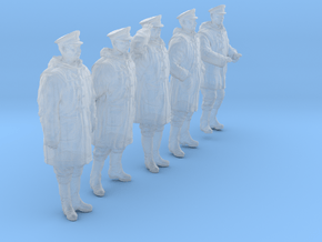 1/50 Royal Navy DC Petty OffIcer Set301-01 in Clear Ultra Fine Detail Plastic