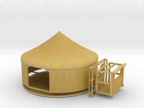 Puppenbühne mit Zelt für 1:87 (H0) - repariert in Tan Fine Detail Plastic