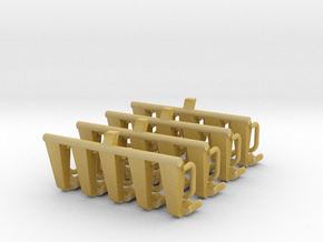 4x5 Sitzbänke  für 1:87 (H0) in Tan Fine Detail Plastic