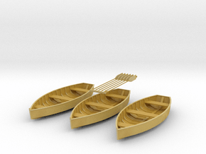 O scale Rowboat Set 3ea 6 Paddles in Tan Fine Detail Plastic