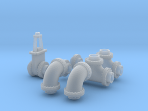 1:87 24 inch Pipe collection in Clear Ultra Fine Detail Plastic