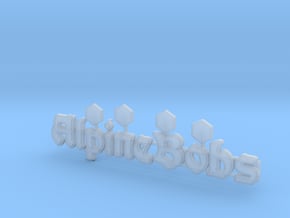 Logo "Alpine Bobs" für 1:87 (H0 scale) in Clear Ultra Fine Detail Plastic