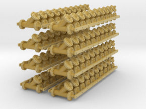 1:48 45 deg Lateral 6in Flanged - V3 80ea in Tan Fine Detail Plastic