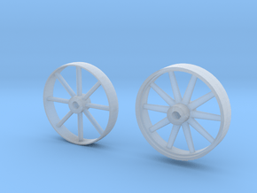   c.1:87  Flywheel and Pulley in Clear Ultra Fine Detail Plastic