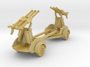 1/144 set of two 20mm Flak Drilling trailer  in Tan Fine Detail Plastic