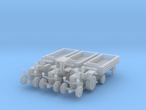 1/144 farm trailer set in Clear Ultra Fine Detail Plastic