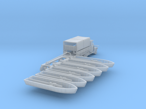 1/144 Sturmboot Transport Set Wehrmacht in Clear Ultra Fine Detail Plastic