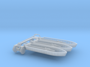 1/100 Sturmboot Transport Set Wehrmacht in Clear Ultra Fine Detail Plastic