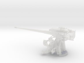 1/56 IJN Type 10 120mm Dual Purpose Gun in Clear Ultra Fine Detail Plastic