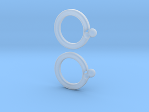 paired-puzzle-ring in Clear Ultra Fine Detail Plastic