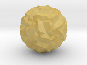 Stellated Pentagonal Hexecontahedron in Tan Fine Detail Plastic