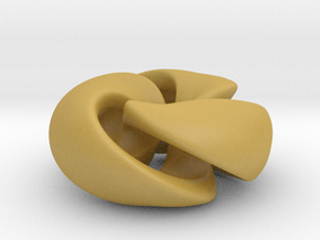 Twisted Knot in Tan Fine Detail Plastic
