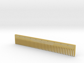 Comb Ruler in Tan Fine Detail Plastic