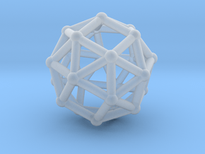 Snub cube in Clear Ultra Fine Detail Plastic