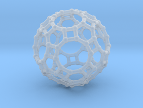 Truncated icosidodecahedron in Clear Ultra Fine Detail Plastic