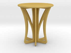 Rocking stool miniature in Tan Fine Detail Plastic