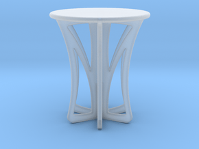 Rocking stool miniature in Clear Ultra Fine Detail Plastic