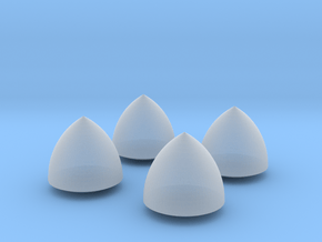 Solid of Constant Width - Set of 4 in Clear Ultra Fine Detail Plastic
