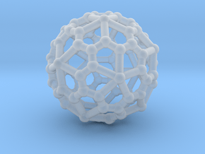 Pentagonal hexecontahedron in Clear Ultra Fine Detail Plastic