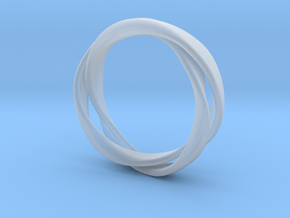 3-Twist Ring in Clear Ultra Fine Detail Plastic