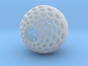 Malabor Halo-Hole Ball in Clear Ultra Fine Detail Plastic