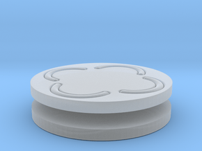 vortex buttons round in Clear Ultra Fine Detail Plastic