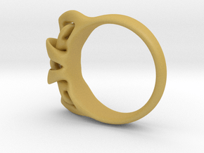 Arc Ring in Tan Fine Detail Plastic