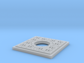 Floor Tile Manhole in Clear Ultra Fine Detail Plastic