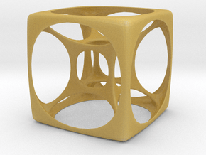 Hyper Cube 3 in Tan Fine Detail Plastic
