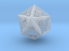 Great Dodecahedron - d20 in Clear Ultra Fine Detail Plastic