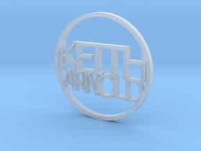 Personalized coin Keith Arnold v1 in Clear Ultra Fine Detail Plastic