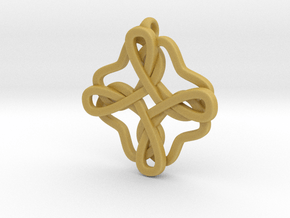 Friendship knot in Tan Fine Detail Plastic