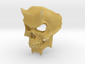 Skull Ring of DOOM in Tan Fine Detail Plastic