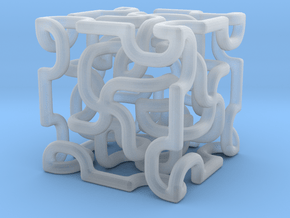 Complex cube 3 in Clear Ultra Fine Detail Plastic