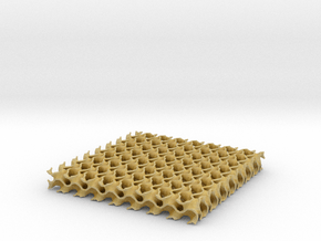 Gyroid surface in Tan Fine Detail Plastic