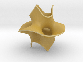 Cube bounded isosurface in Tan Fine Detail Plastic