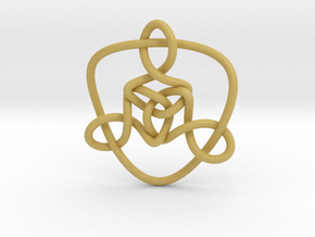 Celtic Knots 01 (small) in Tan Fine Detail Plastic