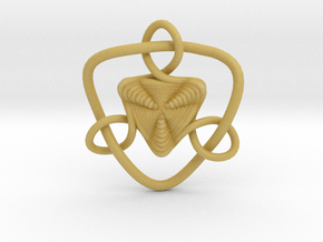Celtic Knots 09 (small) in Tan Fine Detail Plastic