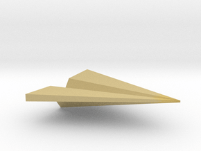 Paper Airplane Pendant in Tan Fine Detail Plastic