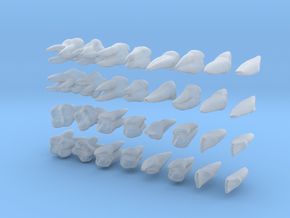 Teeth Set in Clear Ultra Fine Detail Plastic