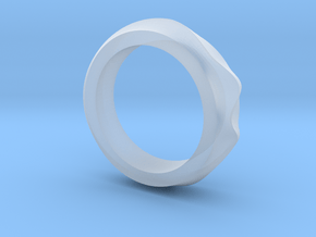 Dune ring in Clear Ultra Fine Detail Plastic