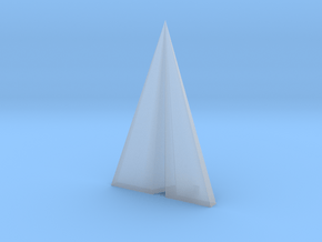 Paper plane pendant in Clear Ultra Fine Detail Plastic