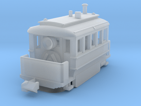 1001-3 Early Baldwin Steam Tram (Type B) 1:148 in Clear Ultra Fine Detail Plastic