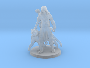 Elven Archer / Beastmaster in Clear Ultra Fine Detail Plastic