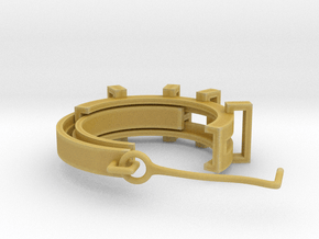 Earring ring in Tan Fine Detail Plastic