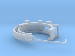 Earring ring in Clear Ultra Fine Detail Plastic